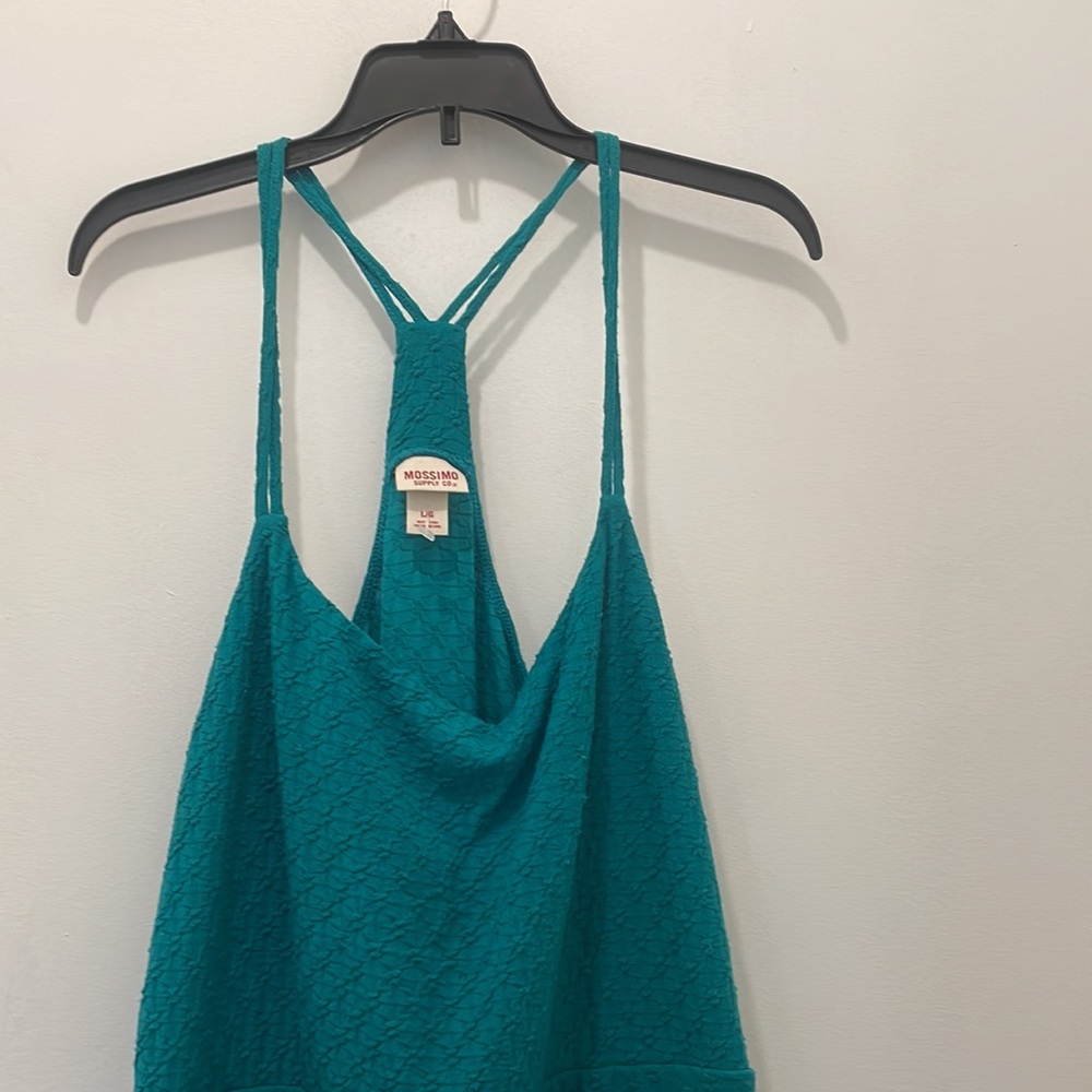 - Mossimo Supply company teal blue dress a line swing skirt L - Picture 3 of 13